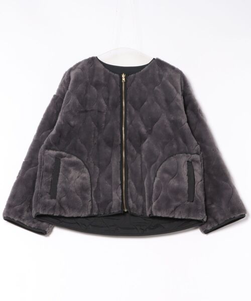 VICKY（ビッキー） ジャケット ノーカラージャケット ひょうたんキルト