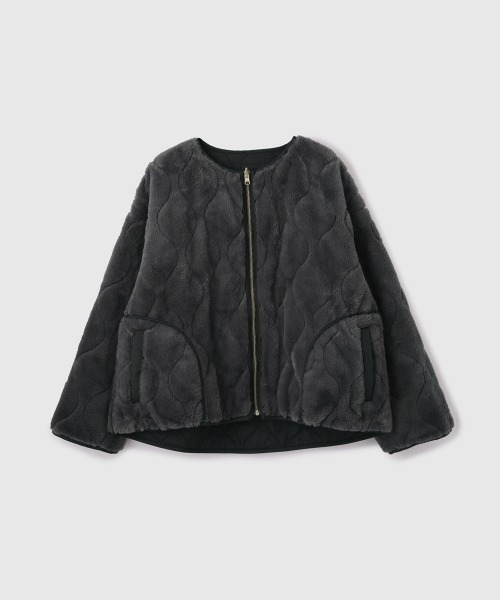 VICKY（ビッキー） ジャケット ノーカラージャケット ひょうたんキルト