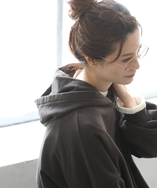 「soulberry」 プルオーバーパーカー M～Ｌ グレイッシュベージュ レディース_画像5