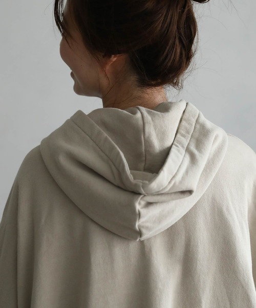 「soulberry」 プルオーバーパーカー M～Ｌ グレイッシュベージュ レディース_画像7