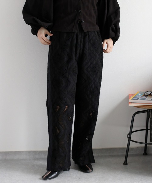 「cepo」 イージーパンツ M ブラック レディース_画像6