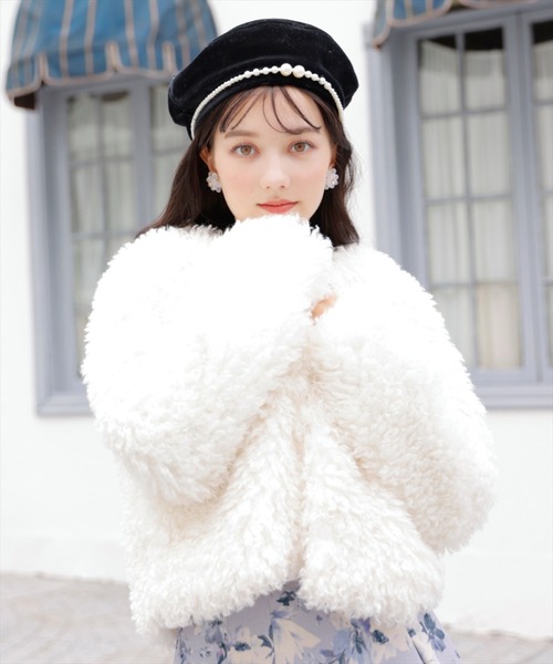 「WILLSELECTION」 ノーカラージャケット MEDIUM ベージュ レディース_画像3