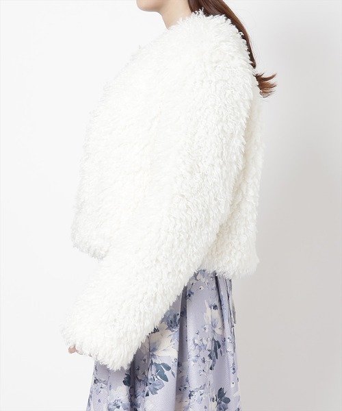 「WILLSELECTION」 ノーカラージャケット MEDIUM ベージュ レディース_画像8