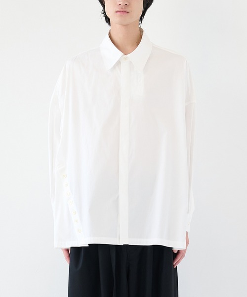 SHAREEF（シャリーフ） シャツ 「SHAREEF」アシンメトリービッグシャツ