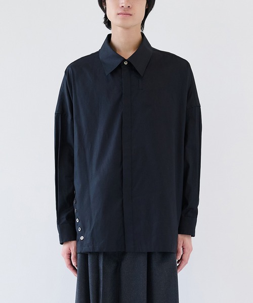 SHAREEF（シャリーフ） シャツ 「SHAREEF」アシンメトリービッグシャツ