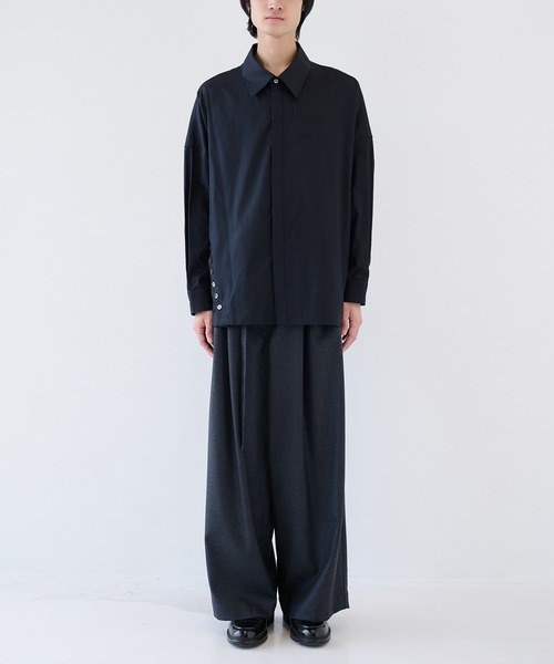SHAREEF（シャリーフ） シャツ 「SHAREEF」アシンメトリービッグシャツ