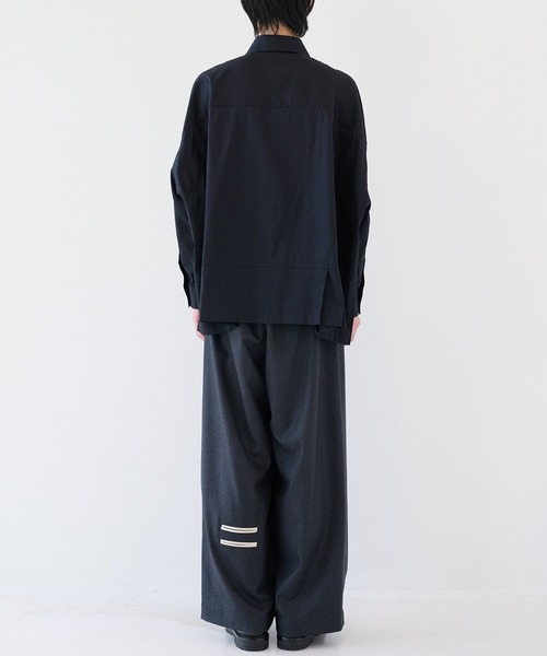 SHAREEF（シャリーフ） シャツ 「SHAREEF」アシンメトリービッグシャツ