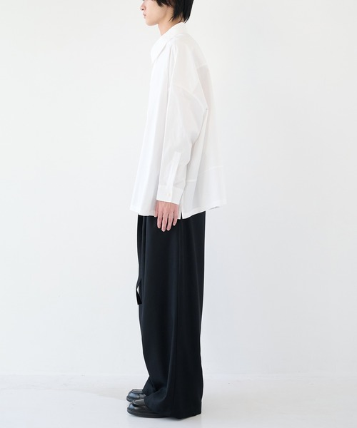 SHAREEF（シャリーフ） シャツ 「SHAREEF」アシンメトリービッグシャツ