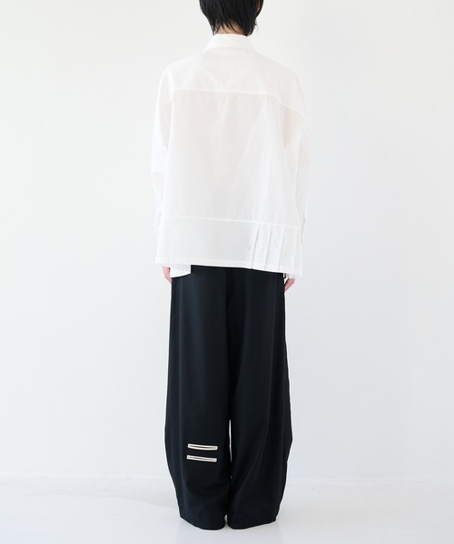 SHAREEF（シャリーフ） シャツ 「SHAREEF」アシンメトリービッグシャツ
