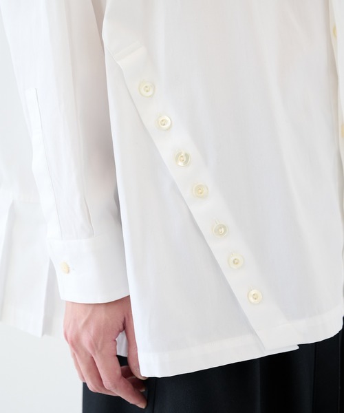 SHAREEF（シャリーフ） シャツ 「SHAREEF」アシンメトリービッグシャツ