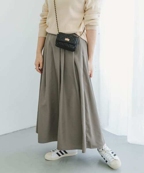 「ITEMS URBANRESEARCH」 フレアスカート FREE グレー系その他 レディース_画像4