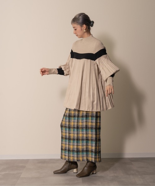 「DOLLUPOOPS」 長袖ニット 38 ブラック レディース_画像3