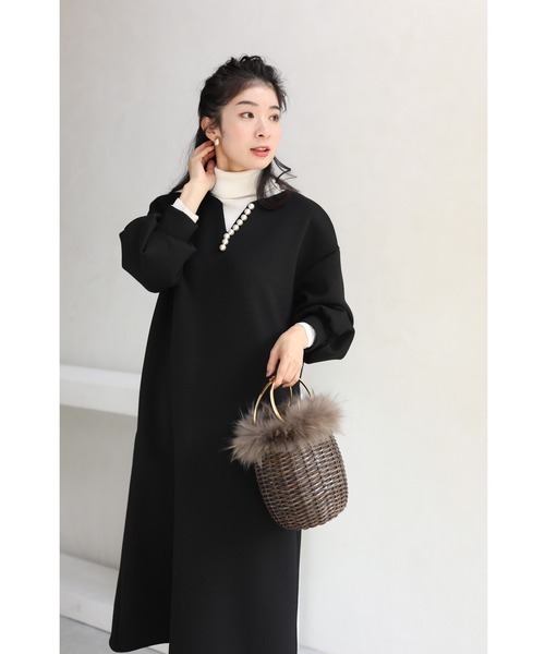 「CAWAII」 長袖ワンピース FREE ブラック レディース_画像5