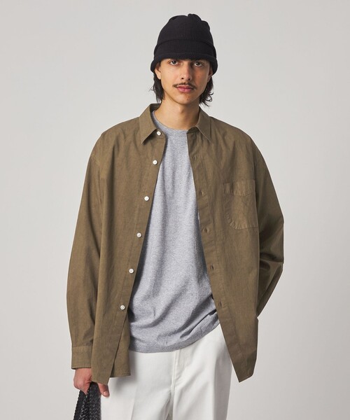 STEVEN ALAN（スティーブンアラン） シャツ ガーメントダイ ポプリン