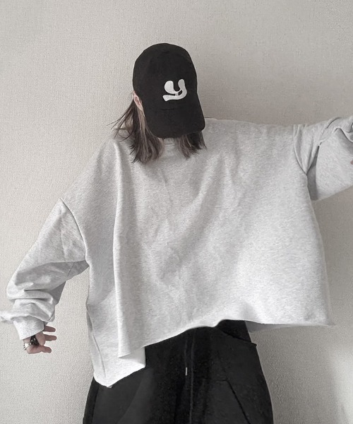 その他 ayaca YACA（ヤーカ） トレーナー スウェット Cutoff Mini Logo Sweat/カット