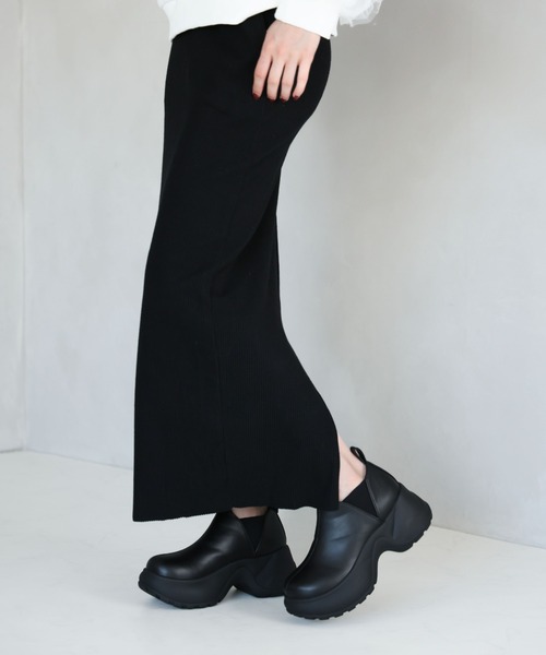 「VIVIAN」 ショートブーツ L ブラック レディース_画像9