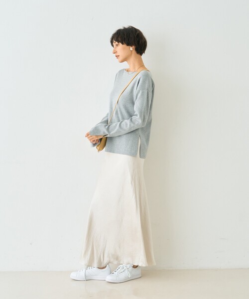 極美品◆Rouge vif Annaオーバーサイズニット　レディースセーター　春 Rouge vif Anna（ルージュヴィフアンナ） ニット セーター 片畦ハートV