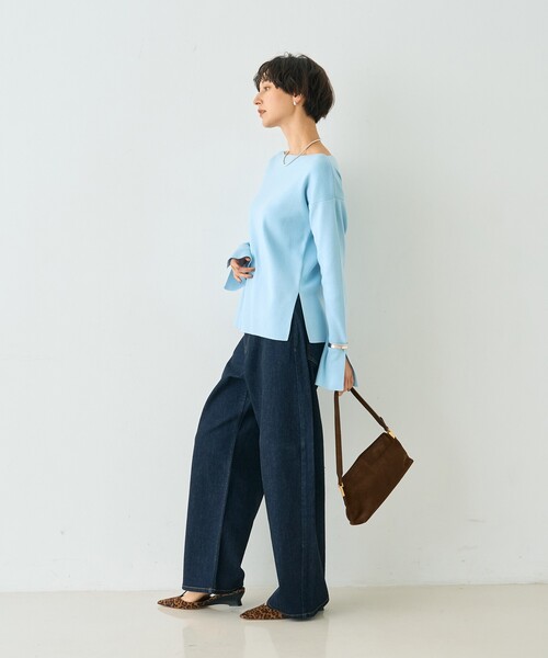 Rouge Vif コットンニット Rouge vif（ルージュ ヴィフ） ニット セーター 「新色追加」シルク混
