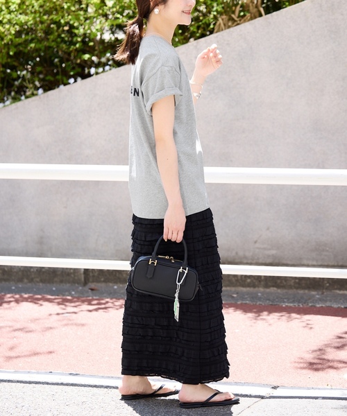 「SLOBE IENA」 半袖Tシャツ FREE グレー レディース_画像4