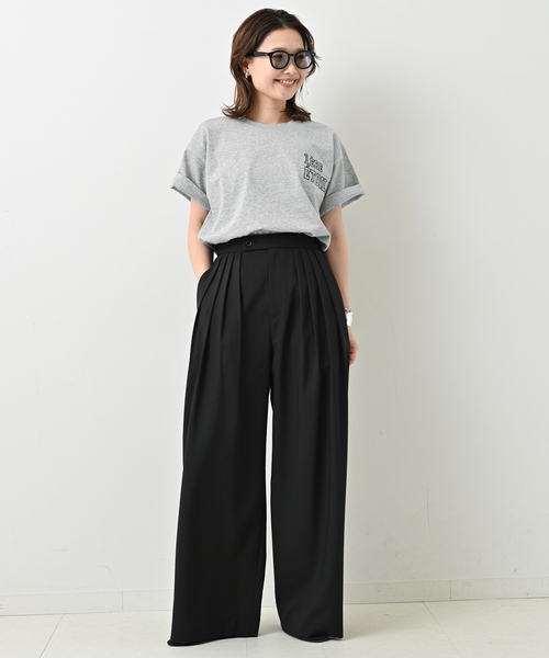 「SLOBE IENA」 半袖Tシャツ FREE グレー レディース_画像7