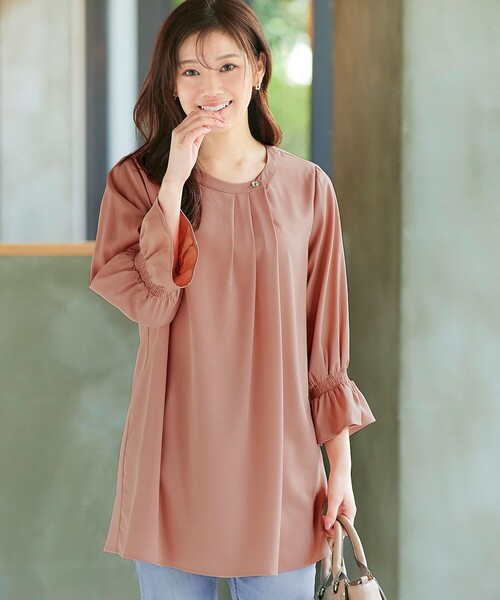 「Tiaclasse」 長袖ブラウス M ブルー系その他 レディース_画像8