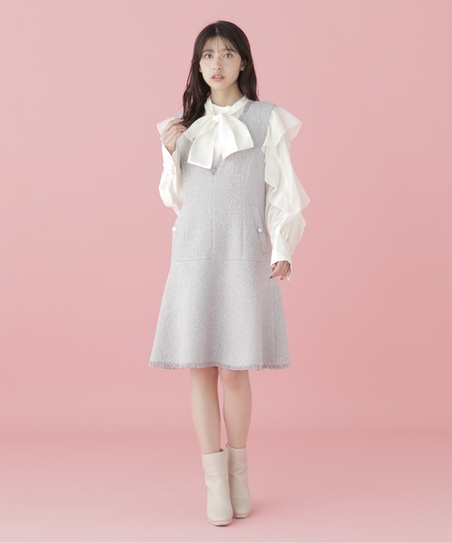 「JILL by JILL STUART」 サロペットスカート SMALL グレー レディース_画像2