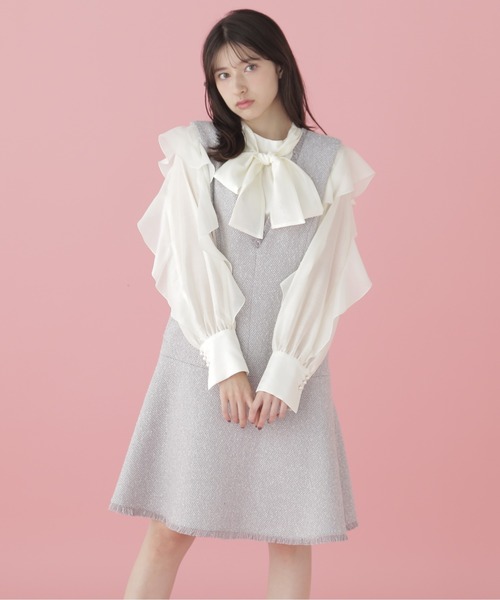 「JILL by JILL STUART」 サロペットスカート SMALL グレー レディース_画像7