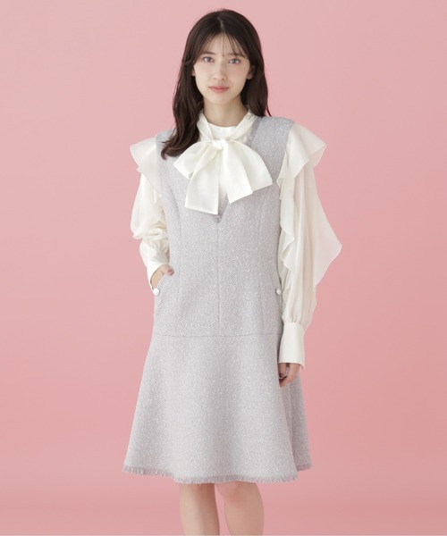 「JILL by JILL STUART」 サロペットスカート SMALL グレー レディース_画像9