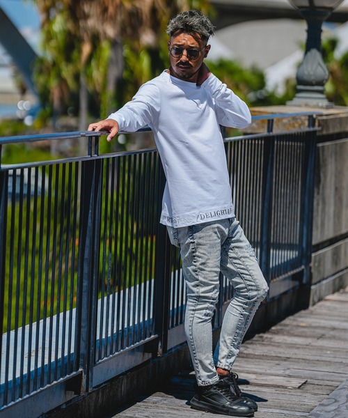 adamsJUGGLER（アダムスジャグラー） 長袖Tシャツ S ホワイト メンズ