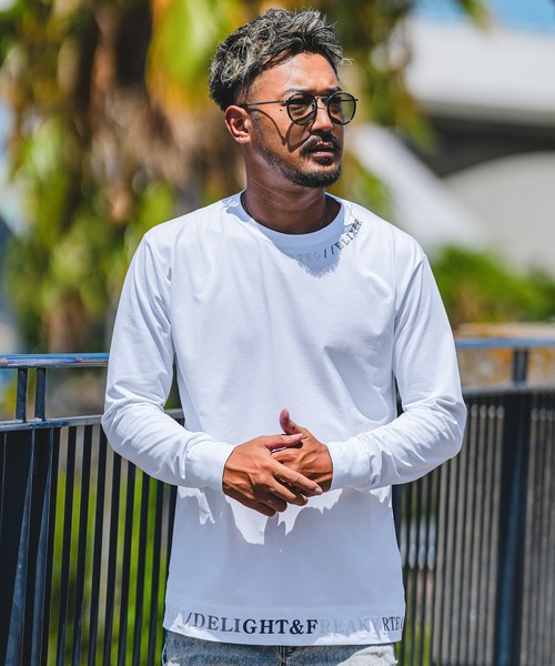 【新品未使用、説明文必読‼️】adamsJUGGLER 白シャツ長袖Sサイズ adamsJUGGLER（アダムスジャグラー） 長袖Tシャツ S ホワイト メンズ