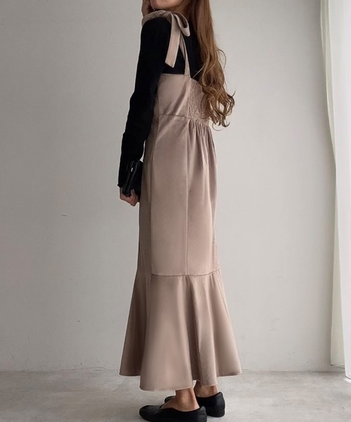 「FILLOU」 サロペットスカート MEDIUM ライトベージュ レディース_画像3