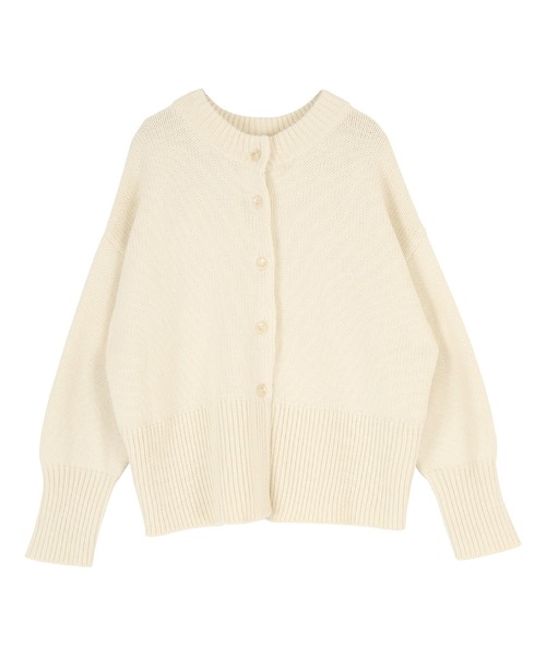 「titivate」 ニットカーディガン M 杢グレー レディース_画像2