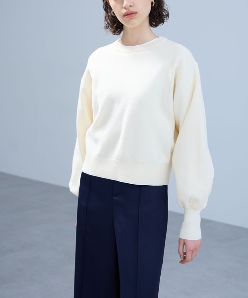 「N.O.R.C」 長袖ニット フリー ネイビー レディース_画像5