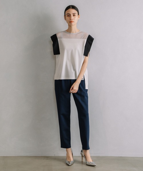 「MARECHAL TERRE」 イージーパンツ MEDIUM ベージュ レディース_画像8