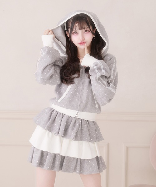 Pal elfy スカート バイカラーニットティアードスカート : ZOZOTOWN 