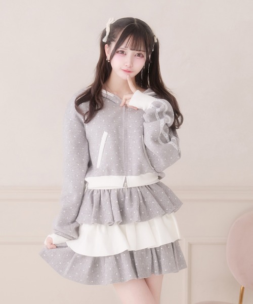 Pal elfy スカート バイカラーニットティアードスカート : ZOZOTOWN