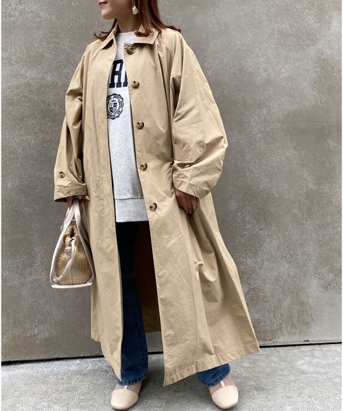 「INGNI」 ステンカラーコート M ブラウン レディース_画像7