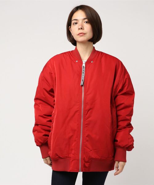 「CHEAP MONDAY」 ジャケット S レッド レディース_画像4
