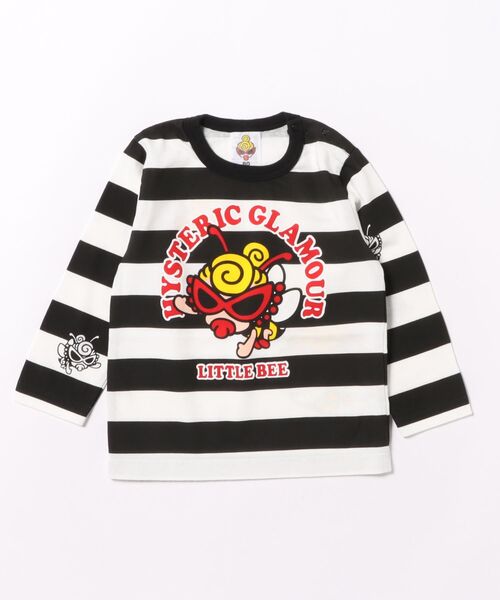 HYSTERIC MINI（ヒステリックミニ） tシャツ LITTLE BEE ボーダー 長袖