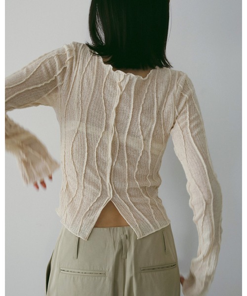 anuke（アンヌーク） tシャツ Random Pintuck Tops レディース