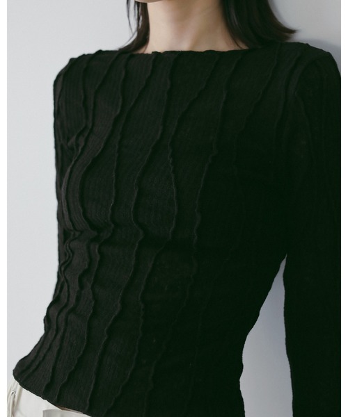 anuke（アンヌーク） tシャツ Random Pintuck Tops レディース