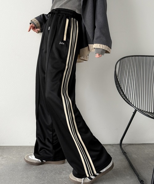 「Java」 ジャージパンツ MEDIUM アイボリー レディース_画像5