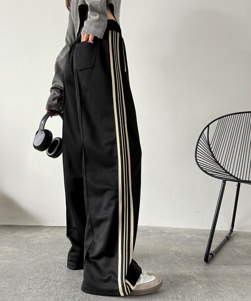 「Java」 ジャージパンツ MEDIUM アイボリー レディース_画像6