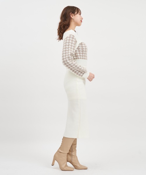 「ROYAL PARTY」 ニットワンピース FREE ブラック レディース_画像2