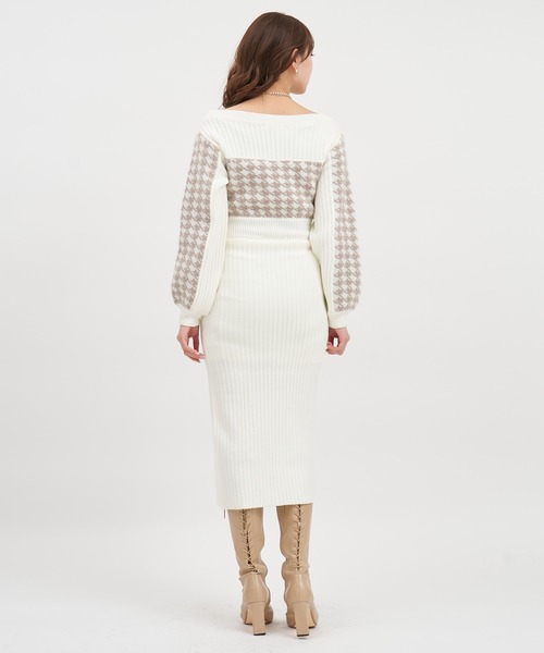 「ROYAL PARTY」 ニットワンピース FREE ブラック レディース_画像3