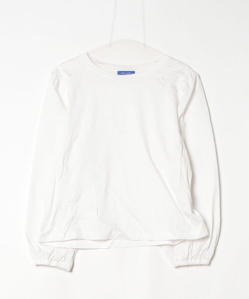 ブルーレーベルクレストブリッジ新品ホワイト カットソー 38 No.4 BLUE LABEL CRESTBRIDGE（ブルーレーベルクレストブリッジ） 長袖