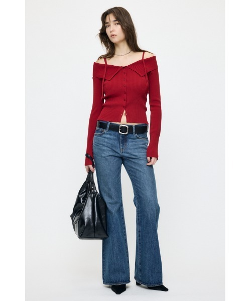 moussy 【26年SS新作】3WAY SHOULDER ニット MOUSSY（マウジー） ニット セーター 「26年SS新作」3WAY SHOULDER