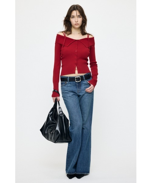MOUSSY（マウジー） ニット セーター 「26年SS新作」3WAY SHOULDER