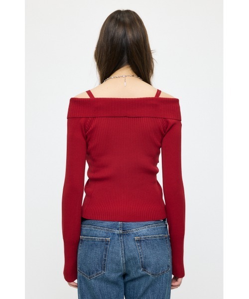 MOUSSY（マウジー） ニット セーター 「26年SS新作」3WAY SHOULDER