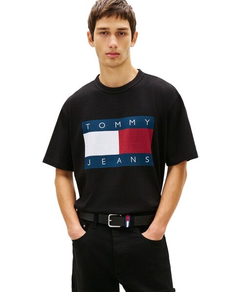 TOMMY JEANS（トミー・ジーンズ） tシャツ ビッグフラッグリラックス